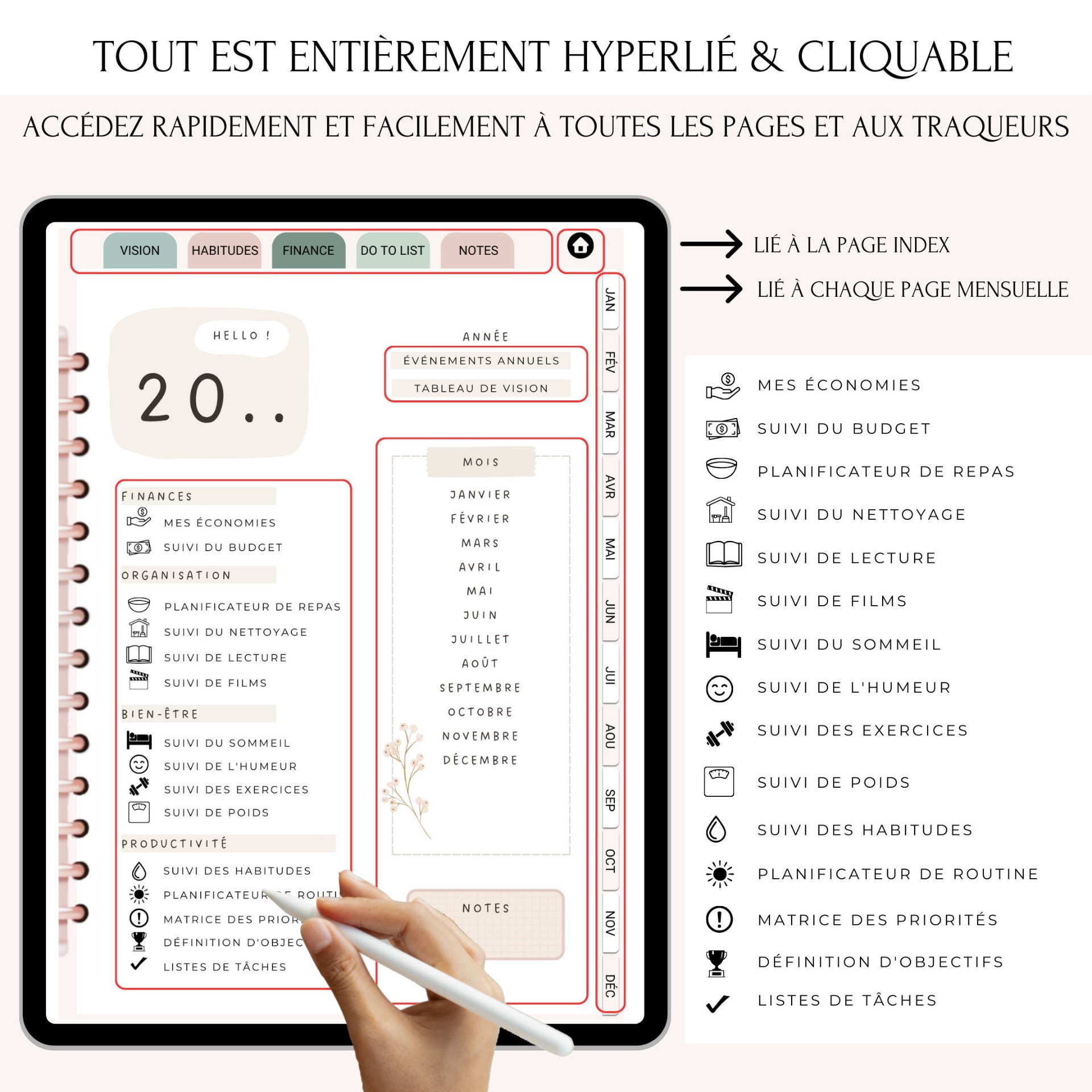Essential Planner - Undated Edition | PlannerVision