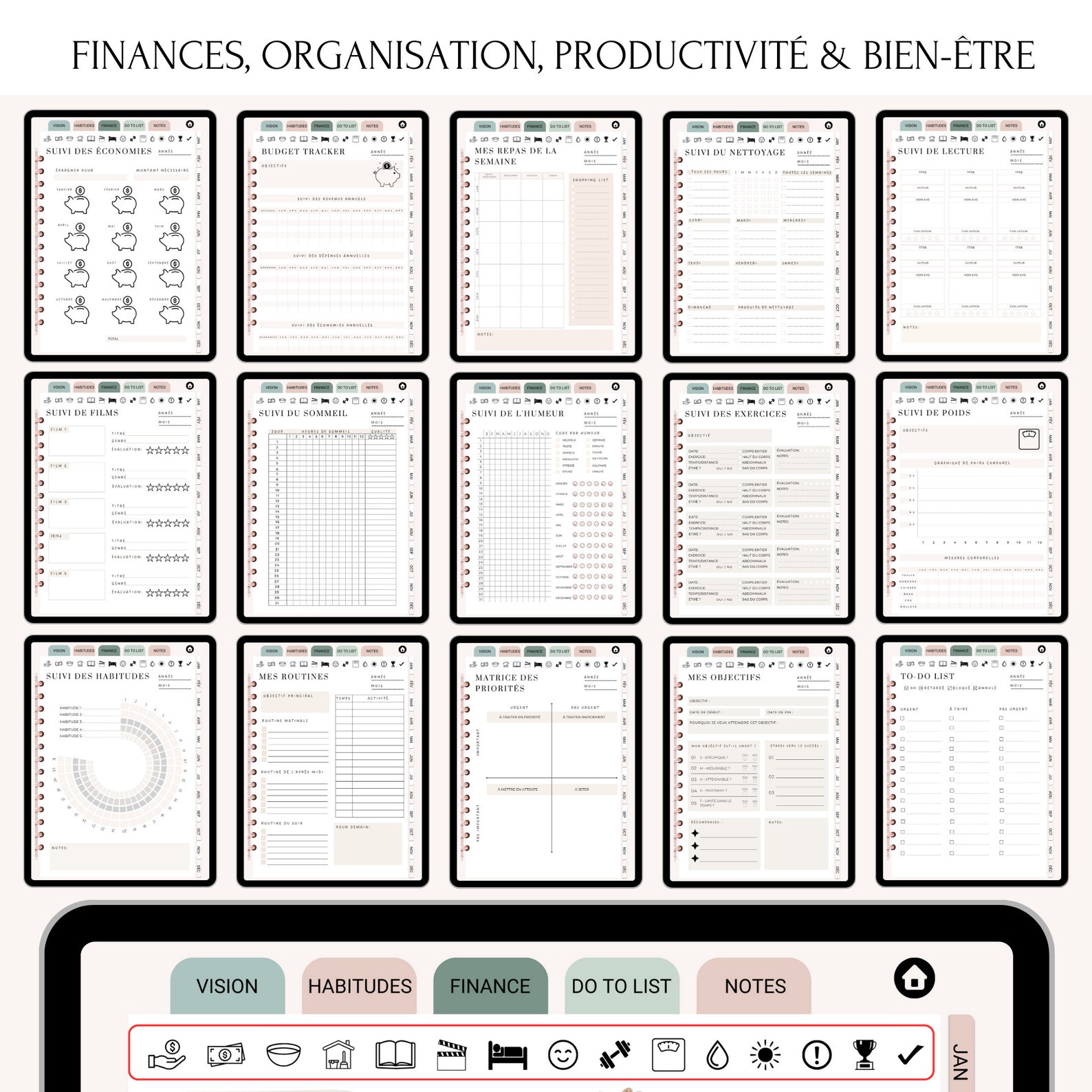 Essential Planner - Undated Edition | PlannerVision